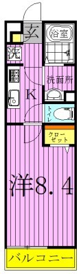 リブリ・柏明原 105号室 間取り