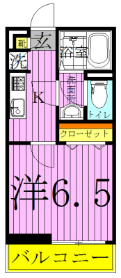 リブリ・豊四季 205号室 間取り