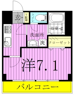 リブリ・ブルーメ 205号室 間取り