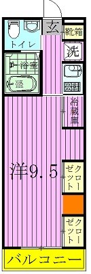 リブリ・白山EAST 101号室 間取り