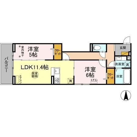 Noble　Ferro　A棟 間取り