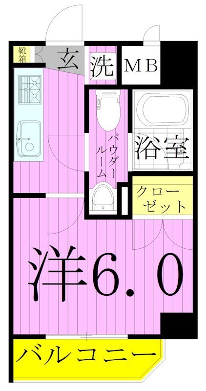 ライジングプレイス綾瀬三番館 間取り図