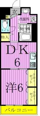 サニーコート東綾瀬 間取り図