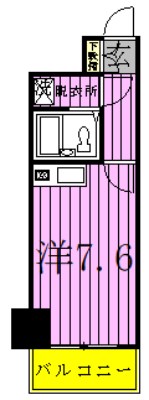 コスモ北千住 間取り図
