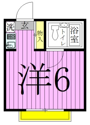 ホワイトハウスフジミＡ 間取り図