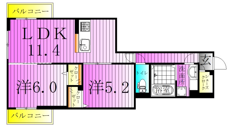 カーサ アルマ 間取り図