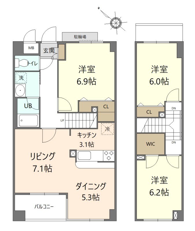 セゾンフルール 間取り図