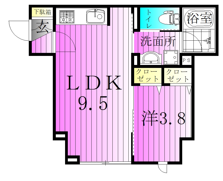 セレスティア竹の塚 間取り図