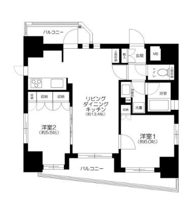 エターナル南千住グランTokyo 間取り図