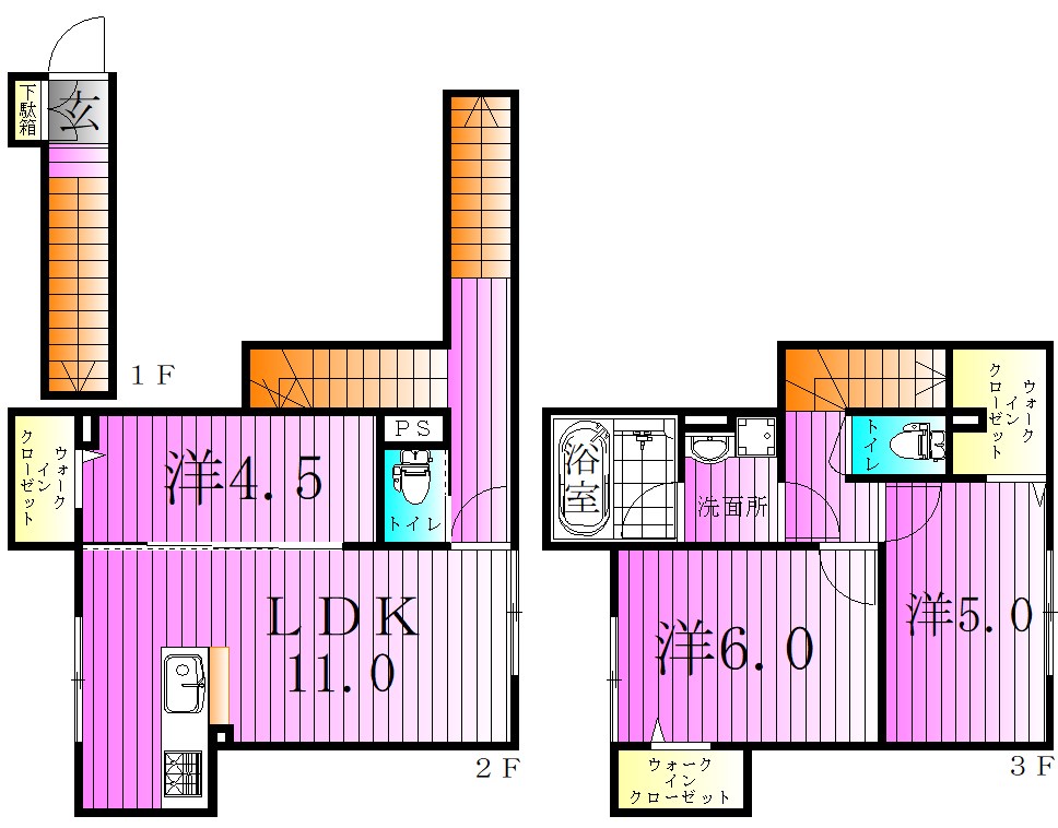 セレスティア竹の塚 間取り図