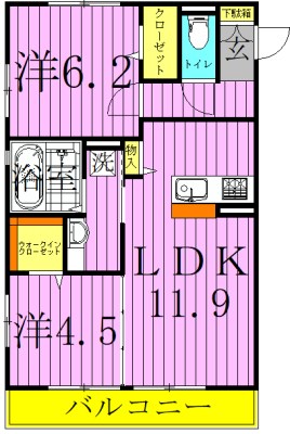 アプリリス 間取り図