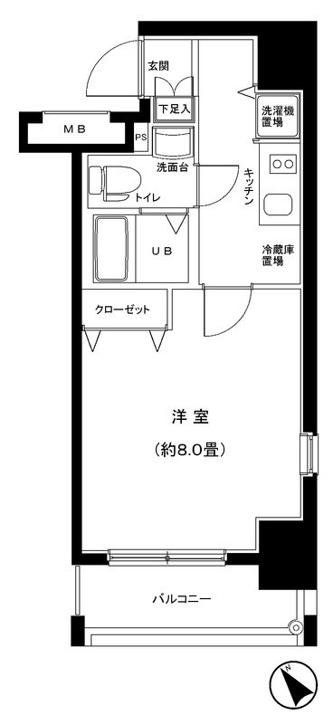 グランフォース荒川公園 間取り図