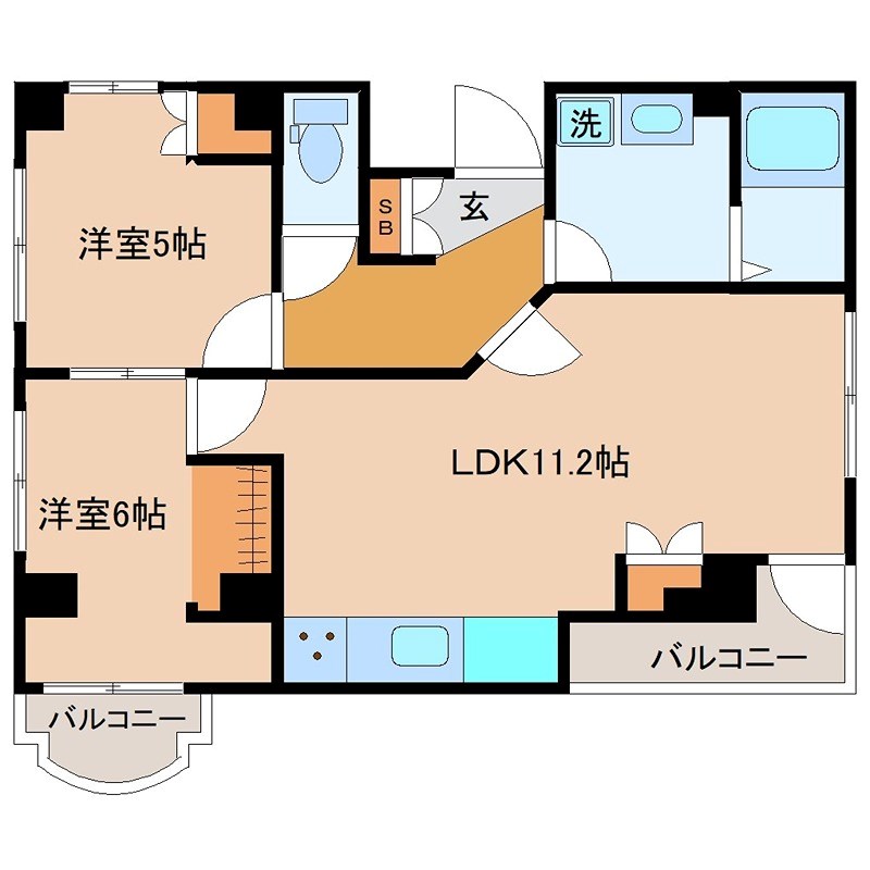 SSK北千住元町ハイツ第2 間取り図