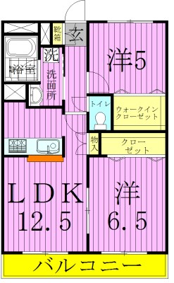 ヴェルジェ東伊興 間取り図
