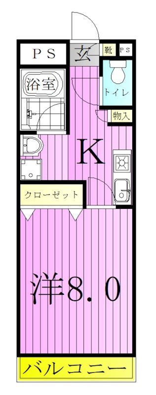ピュアハイムＫＥＲＯⅡ(ピュアハイムケロツー) 間取り図