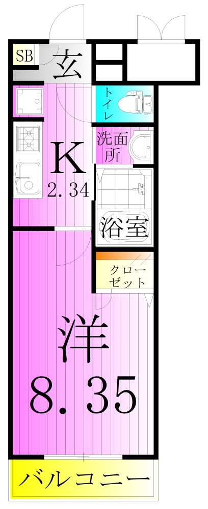 Ｃａｒｒｅ　Ｓ.Ｉ 間取り図