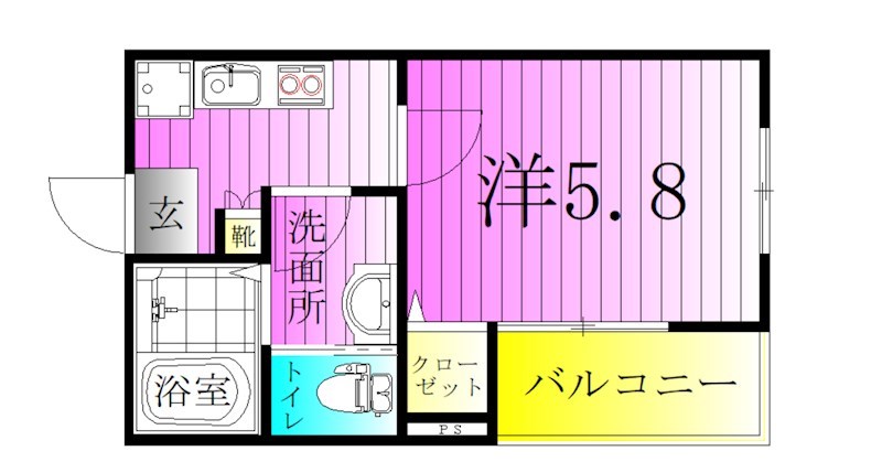 MELDIA青井2 間取り図