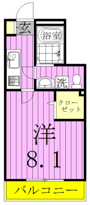 グレース新鎌ヶ谷 301号室 間取り