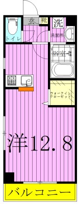 ＴｒｅｅＤｅｎ馬橋Ⅰ 301号室 間取り