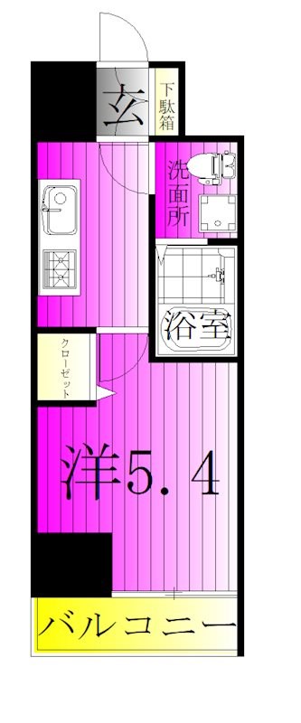 フェルクルールプレスト堀切菖蒲園 間取り図