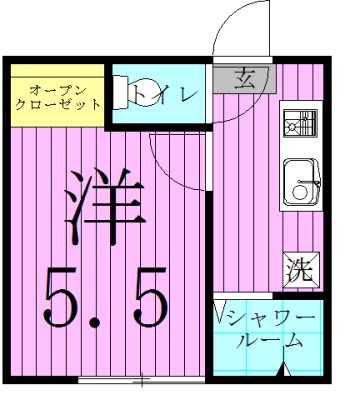 Ｌａ　Ｖｉｅ　ｅｎ　Ｒｏｓｅ 間取り図