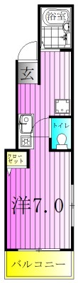 島根マンション 間取り図