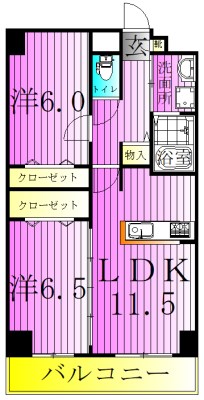 クリスタルコート 間取り図