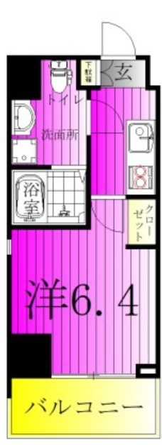 Alivis松戸 706号室 間取り