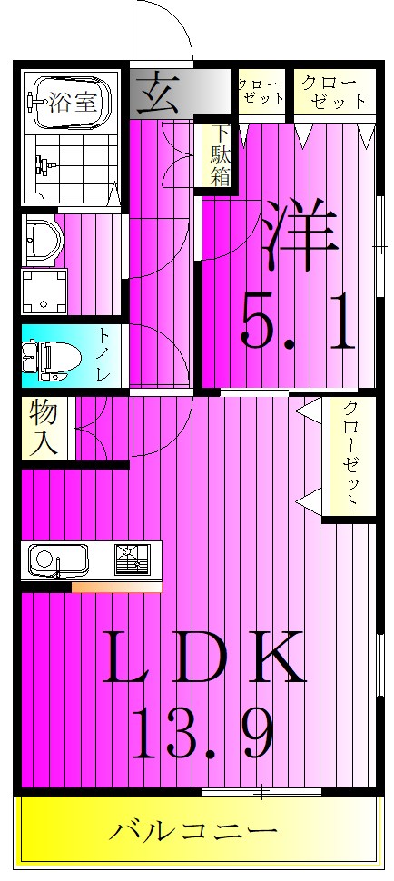エクセラン上本郷Ⅱ 間取り
