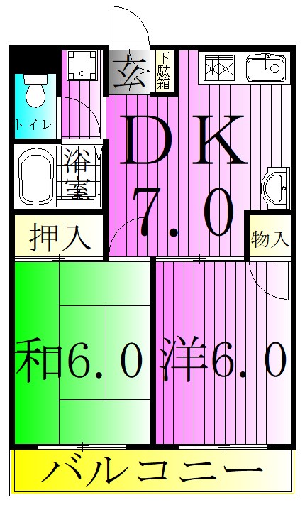 エステート奥戸 間取り図