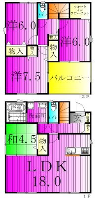 クレイドルガーデン野田市尾崎第１６　4号棟 間取り