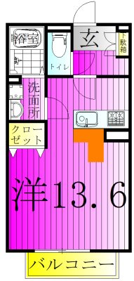 ヴィブレ・コンフォール 101号室 間取り