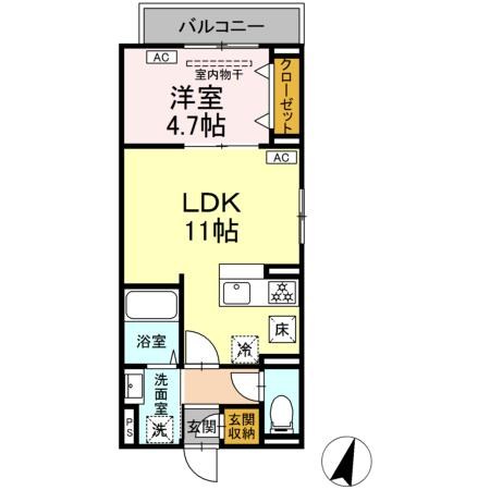 セレスティア扇Ⅶ 間取り図
