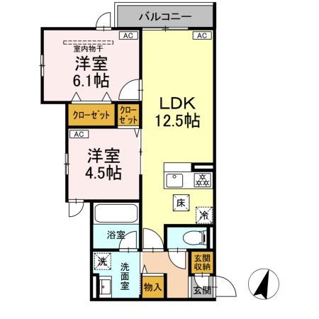 セレスティア扇Ⅶ 間取り図