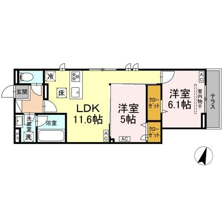 セレスティア扇Ⅶ 間取り図
