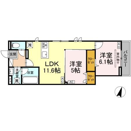 セレスティア扇Ⅶ 間取り図