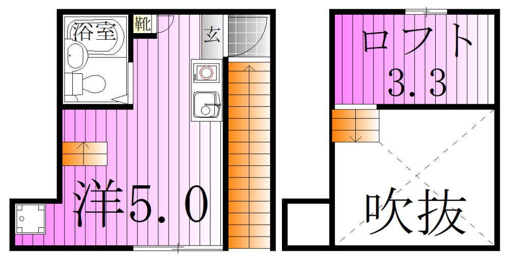 プレシャス北千住Ⅱ 間取り図