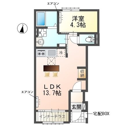 (仮称)　野々下1丁目アパート 101号室 間取り