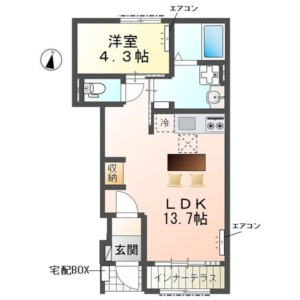 (仮称)　野々下1丁目アパート 間取り