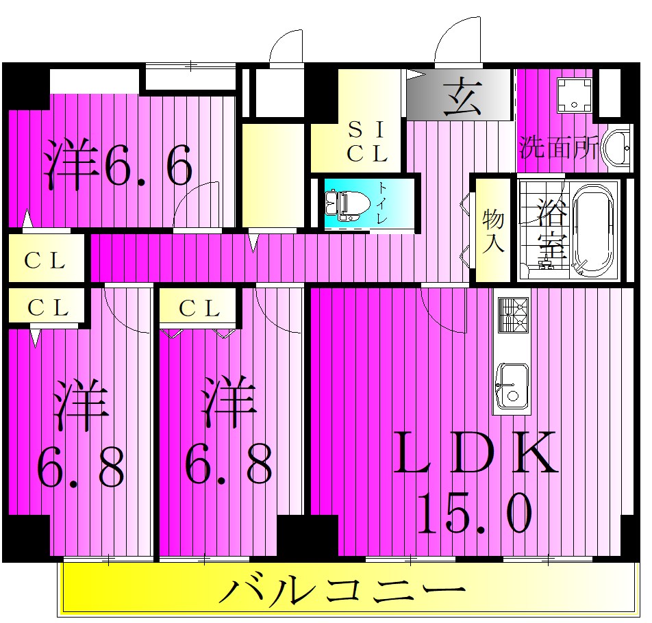 Ｙ&rsquo;ｓ　ＳＴＡＴＥ　天王台 間取り
