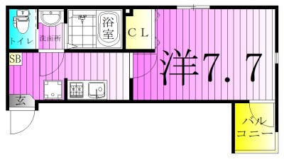 グランシャレー梅島駅前 間取り図
