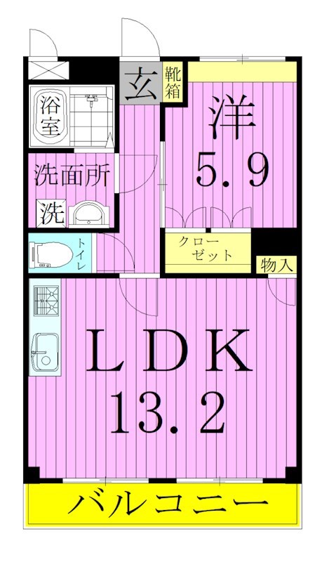 グローリーパレス 間取り図