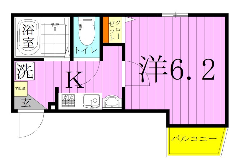 グランクオール竹ノ塚 間取り図
