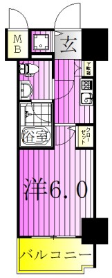 プラシア北千住 間取り図