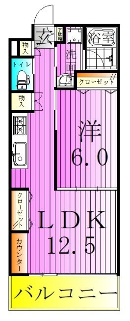 ヴェル　ラ　メゾン 間取り図