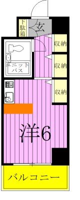 ジュネパレス松戸第94 102号室 間取り