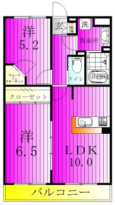 コンシェリーコート 204号室 間取り