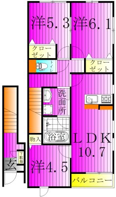 Sun Otto Hills B202号室 間取り