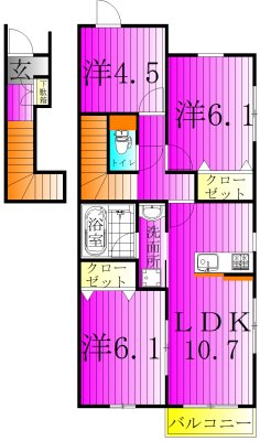 Sun Otto Hills D202号室 間取り