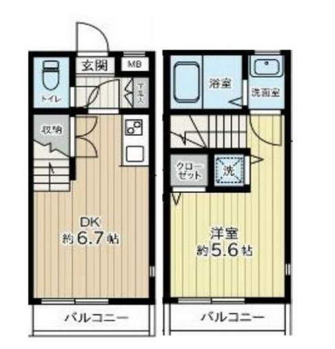 マール　アスール 101号室 間取り